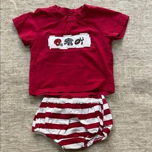 Alabama T-Shirt and Diaper Cover Set